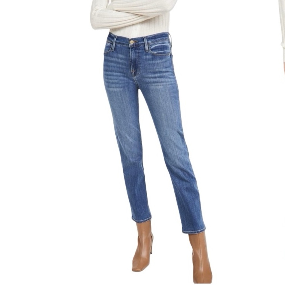 Frame Denim le high straight Jeans in delancy wash